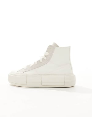 Converse Chuck Taylor All Star Cruise Hi platform trainers in off-white
