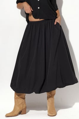 Hoge Taille A-Lijn Midi Rok