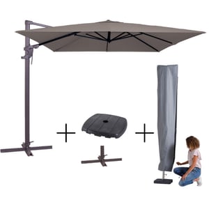 Madison Mega combi deal! parasol monaco flex iii + voet + hoes