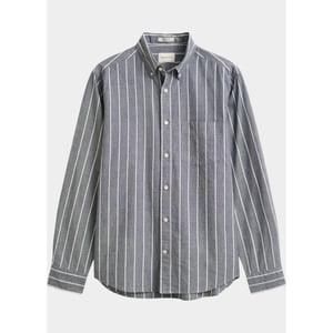 Gant Overhemd heren mélange poplin overhemd met st 3262005/901