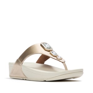 FitFlop Lulu metallic bold crystals toe-post sandals