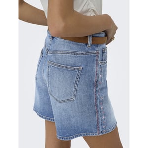 Only Onljosephine stret emb dnm shorts y