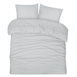 DoubleDry Dekbedovertrek seersucker 100% katoen lits jumeaux 240x200/220 cm
