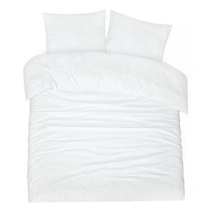 DoubleDry Dekbedovertrek seersucker 100% katoen lits jumeaux 240x200/220 cm