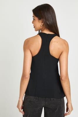 Peplum Structure Corset Top