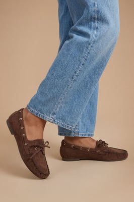 Lori Faux Suede Boat Shoes