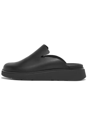 Womens All Black Gen Ff Leather Mule