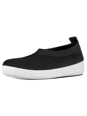 Womens Black Uberknit Slip On Ballerina Pump