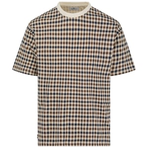 Aquascutum Active Iconic Check Old White Beige T-shirt