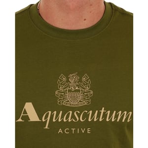 Aquascutum Active Big Logo T-shirt Army Green