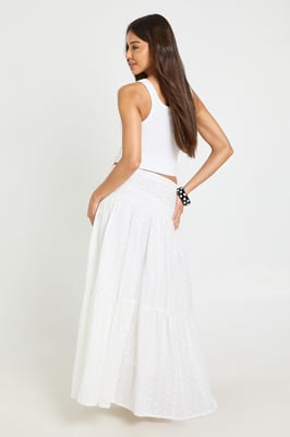 Broderie Maxi Tiered Skirt