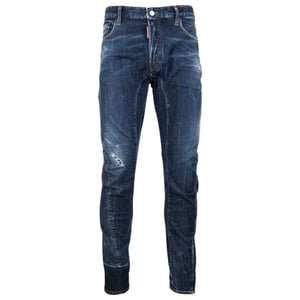 Dsquared2 Tidy Biker Jean Lightly Worn Style Blue Jeans