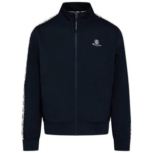 Aquascutum Active Crest Tape Navy Zip Track Top