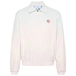 Casablanca Monogram Perforated Laser Cut Gradient White Jacket