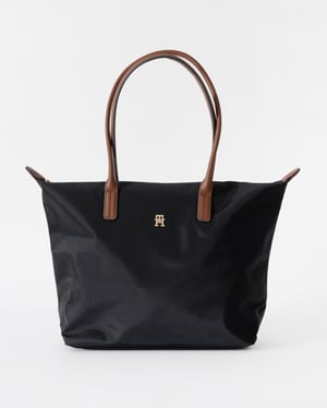 Logo Detail Tote Bag in Black