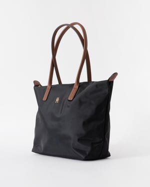 Logo Detail Tote Bag in Black