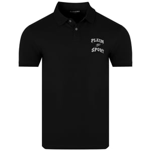 Plein Sport Poloshirt Met Klein Logo, Zwart