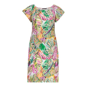 Geisha 67422-60 may 530 dress elastic shoulder jersey aop pr.06-26-2 green/corn