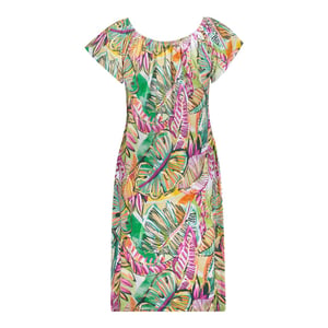 Geisha 67422-60 may 530 dress elastic shoulder jersey aop pr.06-26-2 green/corn