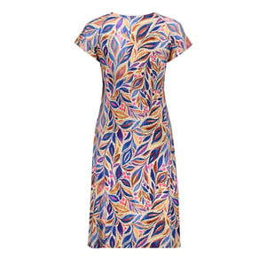 Geisha 67424-60 june 815 dress v-neck short jersey aop pr.02-26-2 indigo/purple