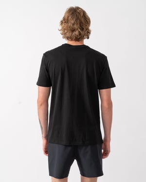 Korte Mouwen T-Shirt met Logo Detail in Zwart