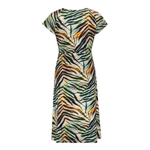 Geisha 67424-60 june 775 dress v-neck short jersey aop pr.03-26-2 brown/green