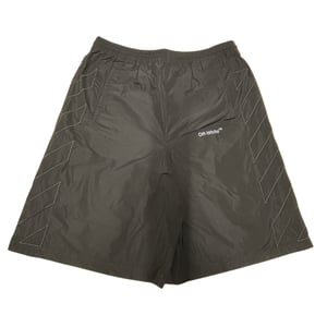 Off-white Diag Outline Black Track Shorts