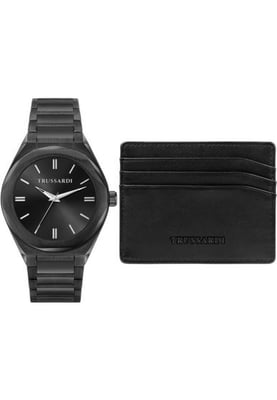 Trussardi R2453156007 Mens Watch and Wallet Gift Set