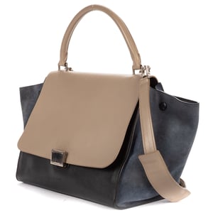 Tricolor Trapeze Medium Shoulder Bag