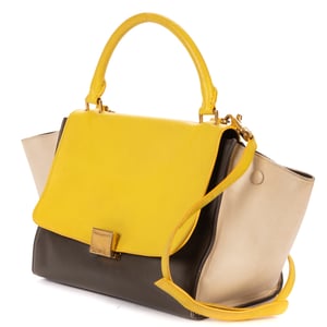 Tricolor Trapeze Small Shoulder Bag