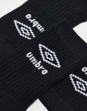 Umbro 3-pack strumpor med låg skaft i svart