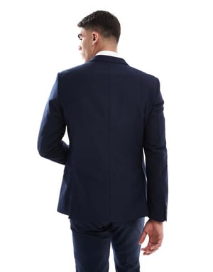 French Connection double breasted formal suit jacket co-ord in marine navy