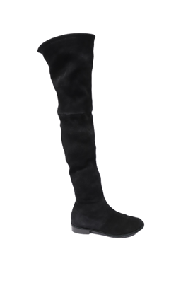 Stuart Weitzman Lowland Over The Knee Boots in Black Suede