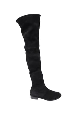 Stuart Weitzman Lowland Over The Knee Boots in Black Suede