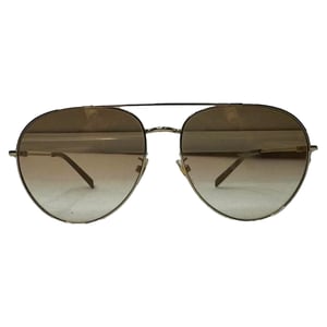 Givenchy Aviator Sunglasses in Brown Metal