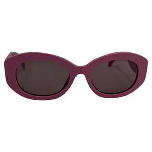 Chanel CC Oval-Framed Sunglasses in Pink Acetate
