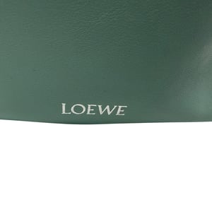 Loewe Pebble Pouch Bag in Green Calfskin Leather