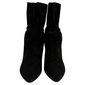 Saint Laurent Étienne Elastic Ankle Boots in Black Suede