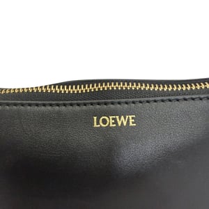 Loewe T-Knot Pouch Bag in Black Leather