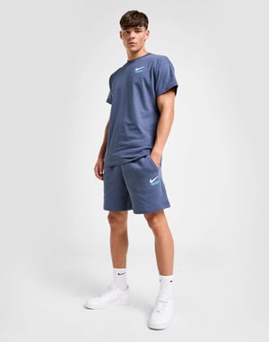 Nike Athletic T-Shirt Shorts Set Mens Navy