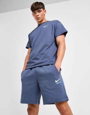 Nike Athletic T-Shirt Shorts Set Mens Navy