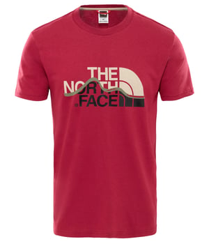 The North Face Mountain Line Mens Rumba Red T-Shirt