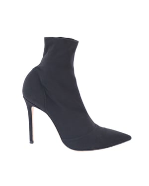 Gianvito Rossi Elite Stretch-Knit Sock Boots in Black Viscose
