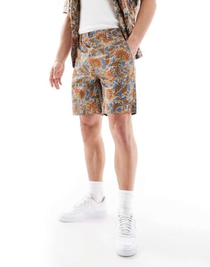 Levi's XX Authentic relaxed twill chino shorts in floral print co-ord