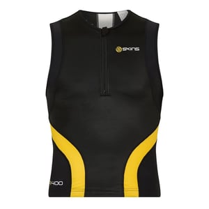Skins Tri 400 Triathlon T-Shirt för herrar (Svart)