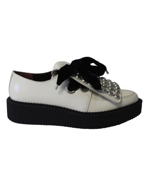 Marc By Marc Jacobs Studded Creeper Schoenen in Ivoor Leer