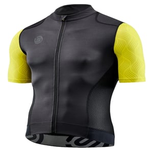 Skins Herr Elite Mock Neck Cykeltröja (Gul/Svart)