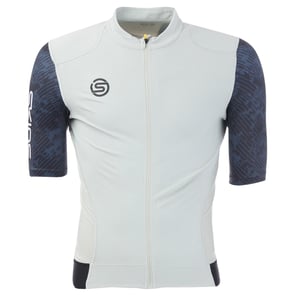 Skins Herr Elite Mock Neck Cykeltröja (Blå/Vit)