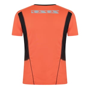 Diadora Löptröja för män med logotyp och rund hals (Orange/Svart)