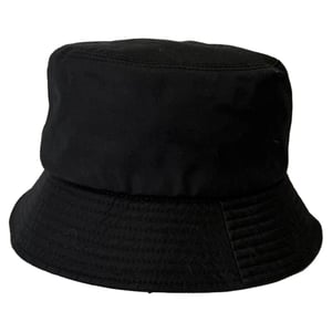 Chanel CC Embroidered Bucket Hat in Black Cotton